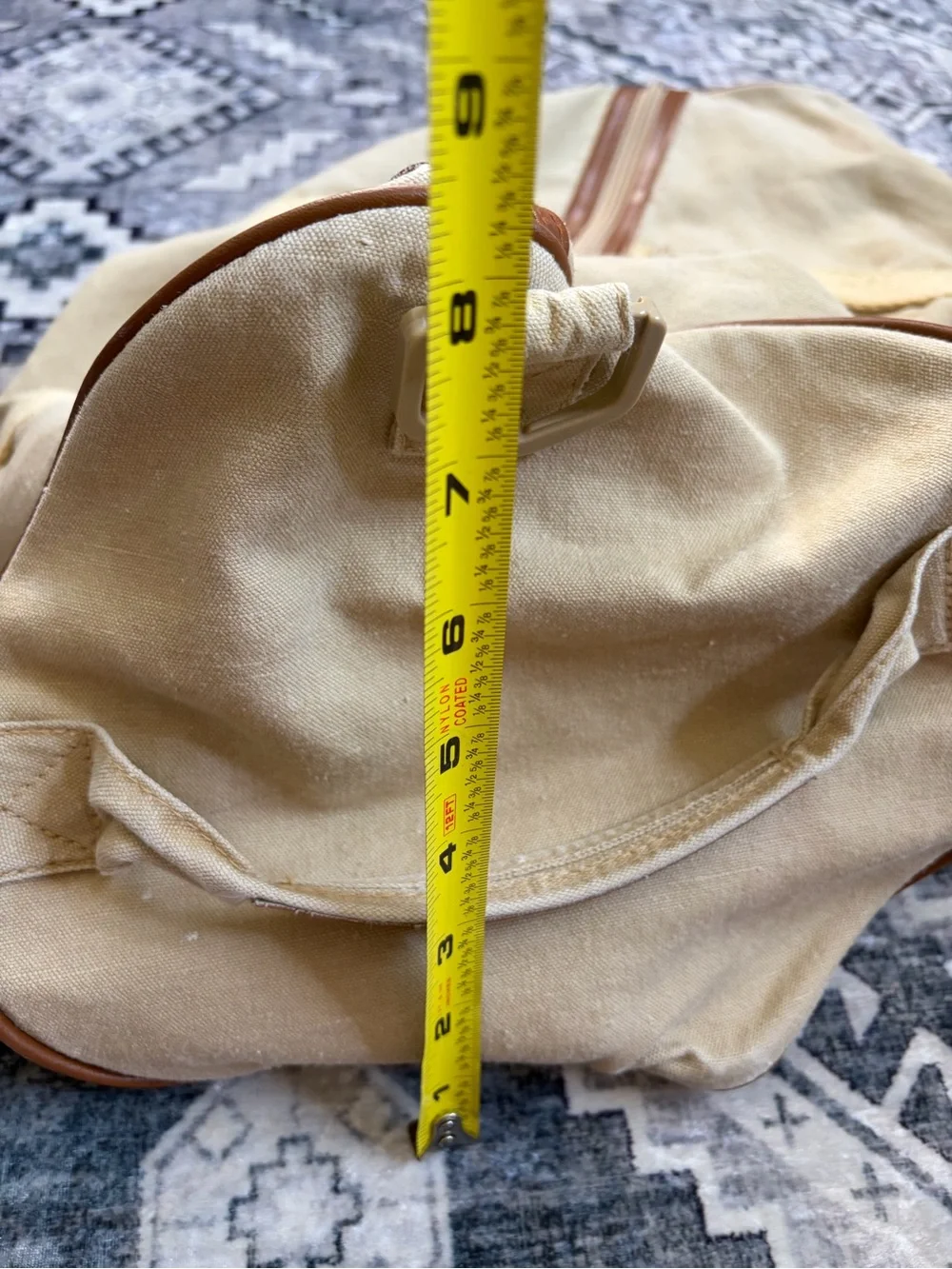 Vintage TIME Canvas Duffel Bag